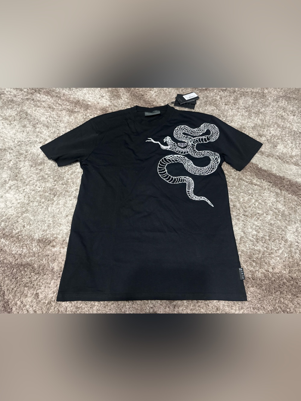PHILIPP PLEIN
ROUND NECK T-SHIRT SNAKE